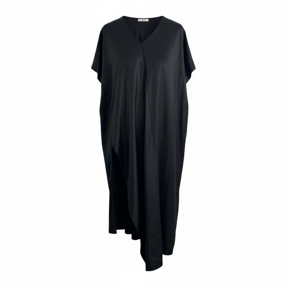 The Row High Split Asymmetrical Tunic Dress size US 2 Black Viscose
